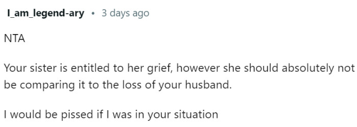 Everyone Is Entitled to Their Grief, But...