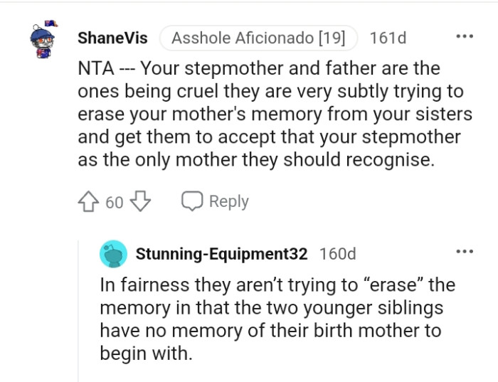 OP's parents are the ones being cruel