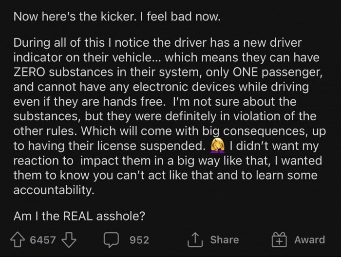 OP felt bad after realizing that those kids might get into some serious trouble.