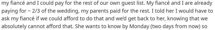 After discussing pricing, OP says that she wouldn't necessarily be able to do it without her MIL, but she also doesn't want her MIL to make all the decisions.