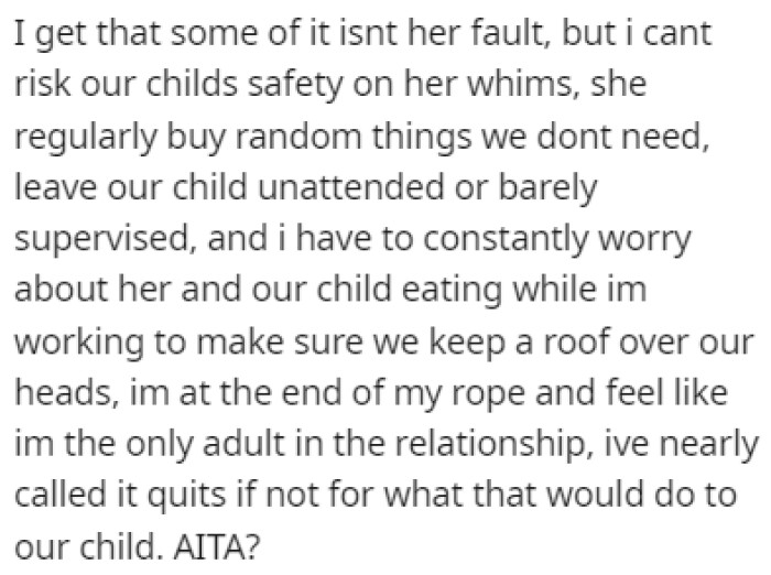 OP Can't Handle It Anymore, and They're Close to Giving Up on the Marriage