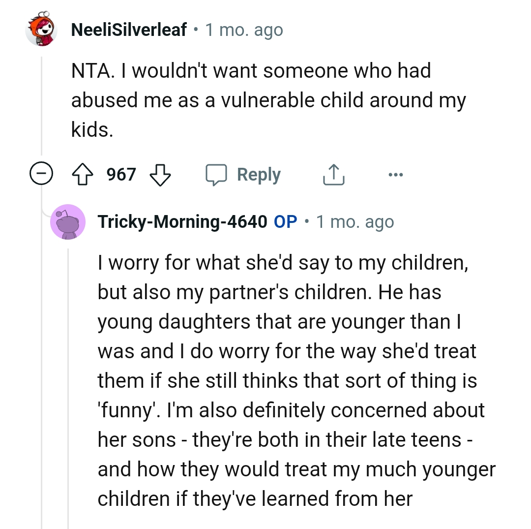 OP Worries About What She'll Say to Her Kids