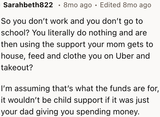 If you think about it, the OP is just being a freeloader.