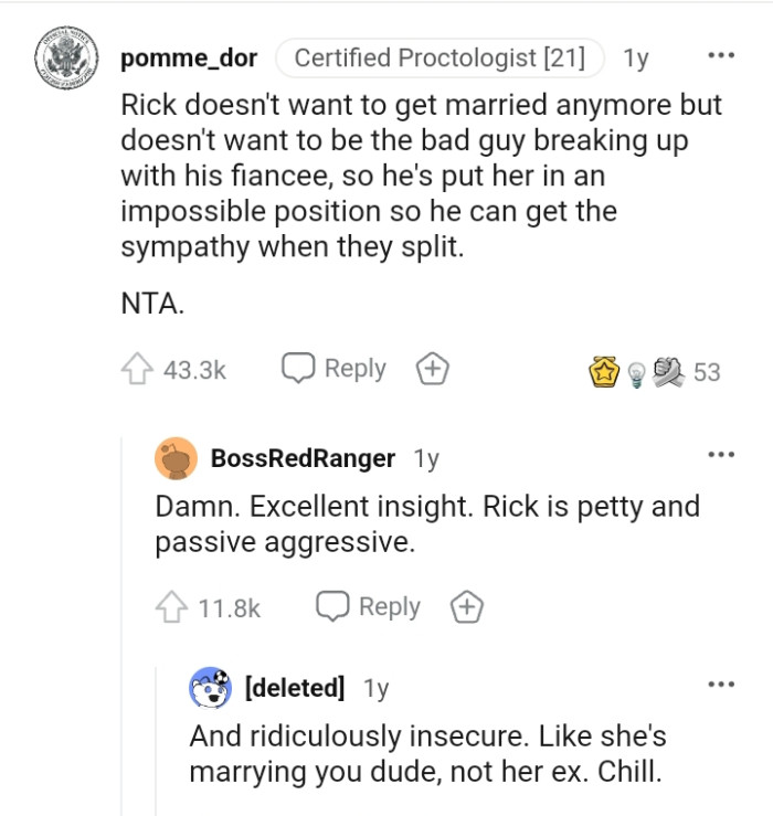 He has pur her in an impossible position