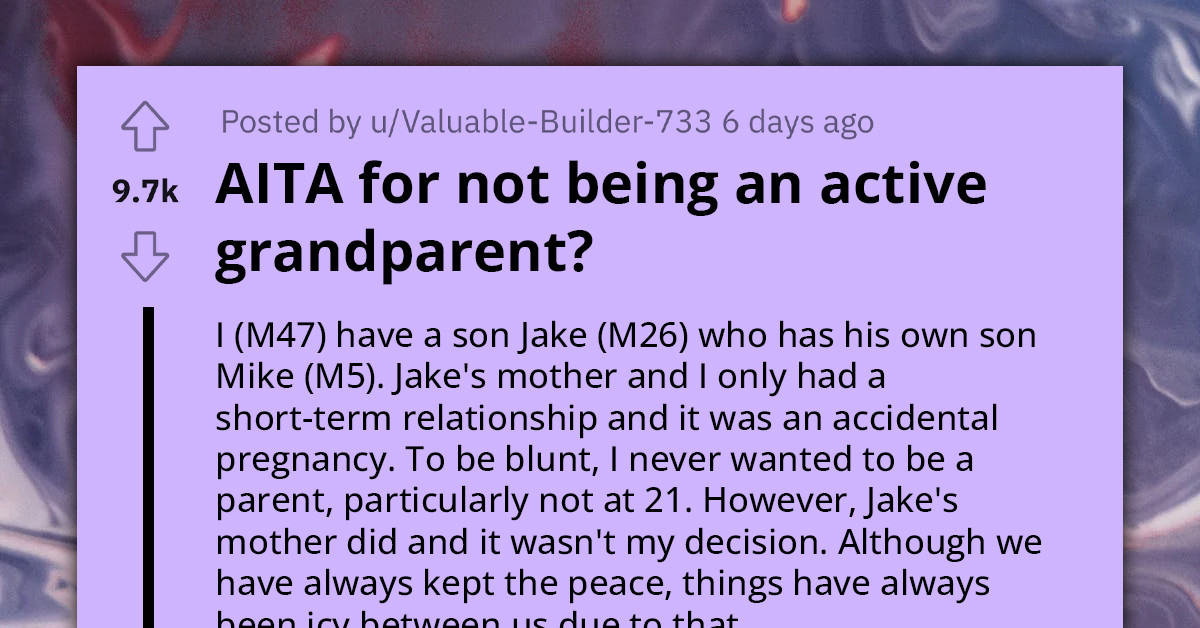 Man Under Fire For Telling Son That He Has Retired From Parenting And Won't Be An Active Grandparent To His 5-Year-Old Child