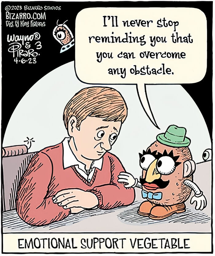 37. Emotional support veggie