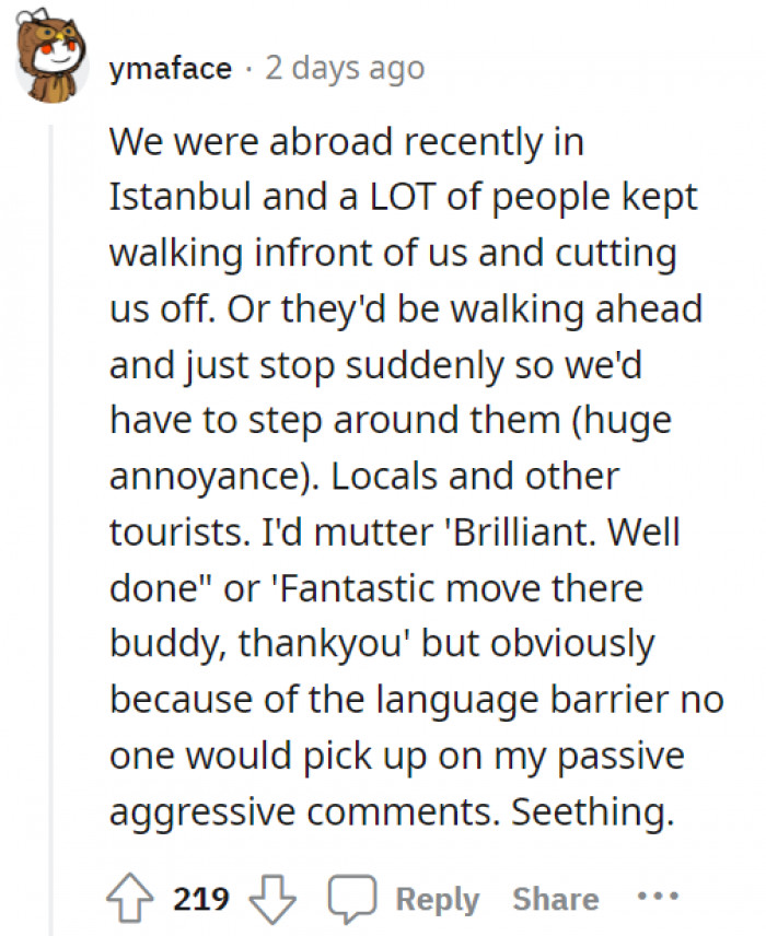 11. You read that with a British accent, didn't you?