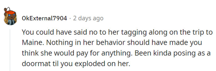 Declining the Maine invite would have been smart.