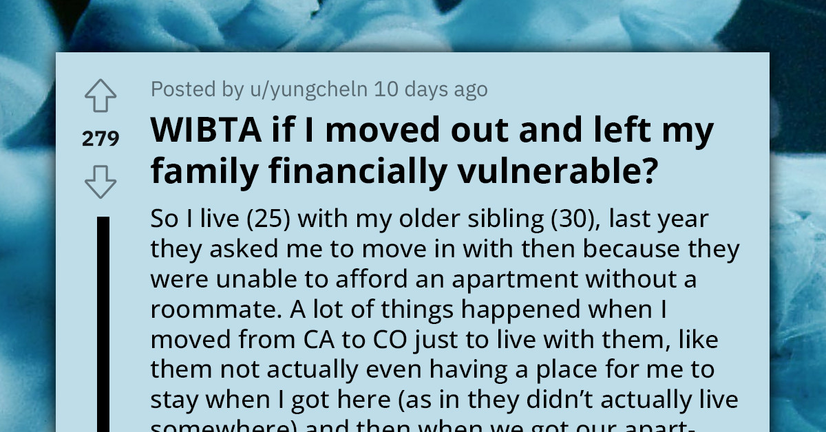 Young Person Wants To Move Out But Is Afraid It Would Cause Financial Stress To Their Family