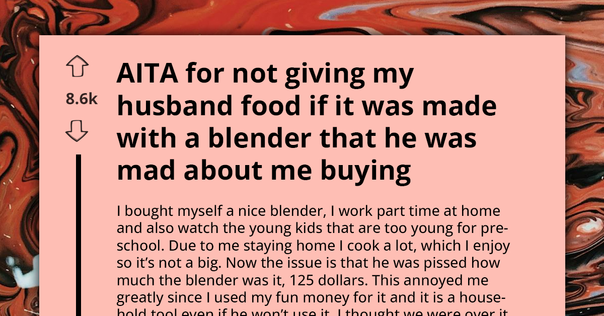 Woman Withholds Blender-Made Meals From Critical Husband Who Questioned Her Purchase Of It, Questions Marriage Stability