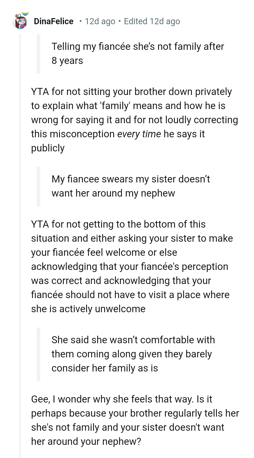 The OP Did Not Get to the Bottom of the Problem