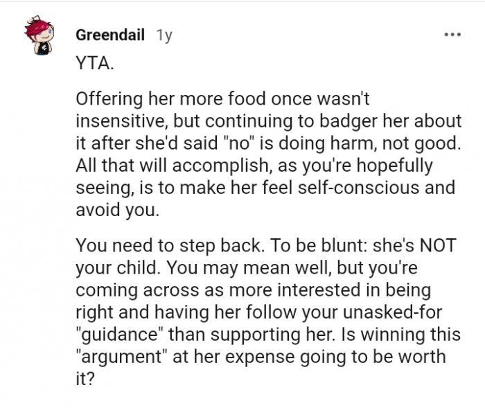 You need to step back