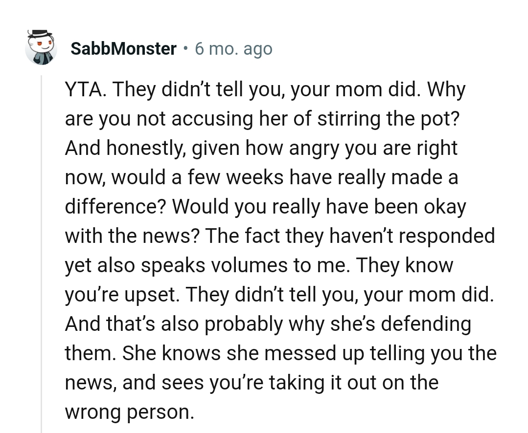 OP's Mom Knows Why She Is Defending Her Brother and His Wife