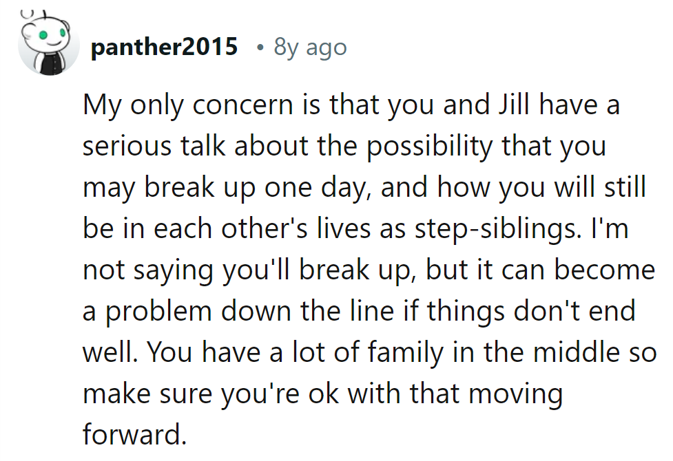 The 'breakup and still be step-siblings' talk: the ultimate relationship insurance policy.