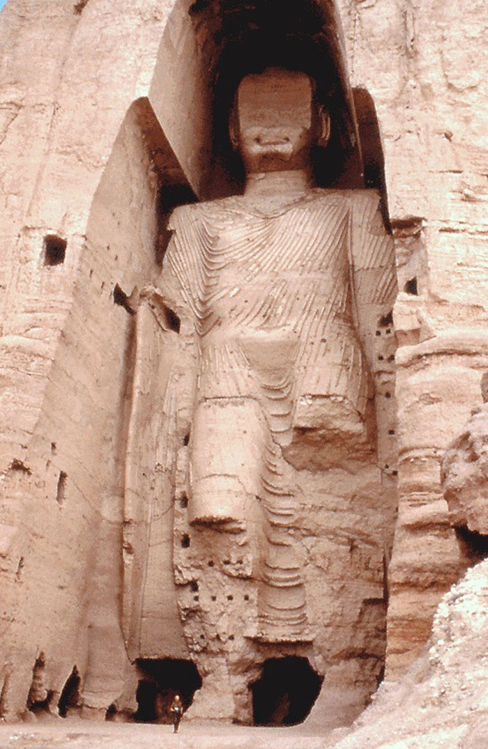 ”The Bamiyan Buddha Statue In Afghanistan Photographed In 1992 Before Its Destruction In 2001”