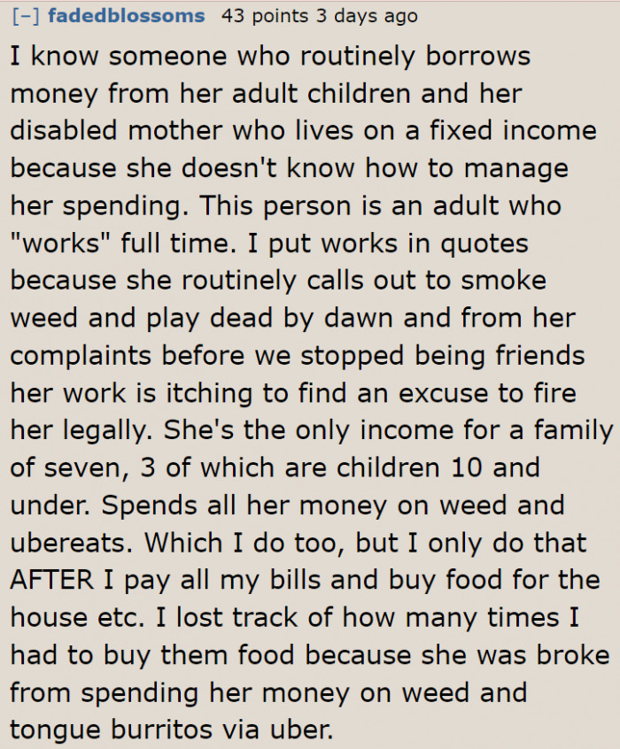 Some Adults Just Struggle with Money and Life