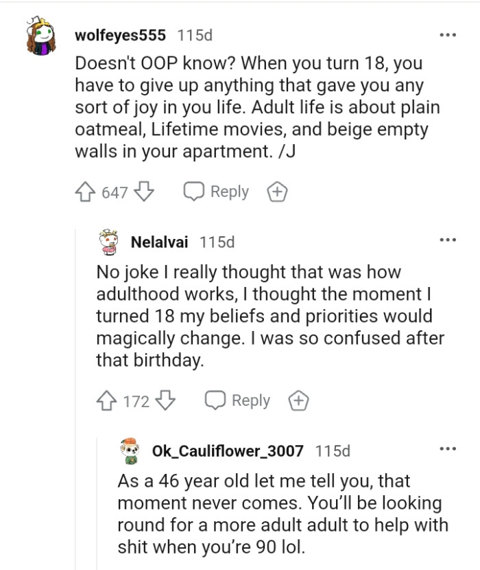 Adult Life Is About Plain Oatmeal, Lifetime Movies, and Beige Empty Walls