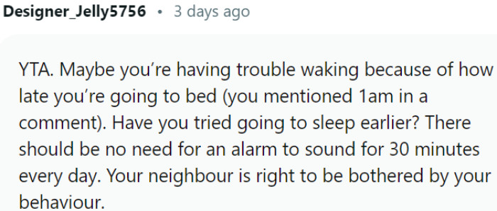 Adjust sleep schedule