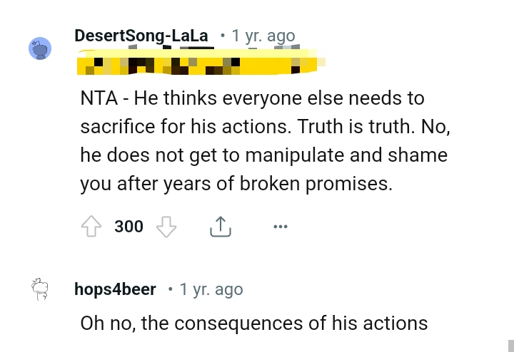 He does not get to manipulate the OP