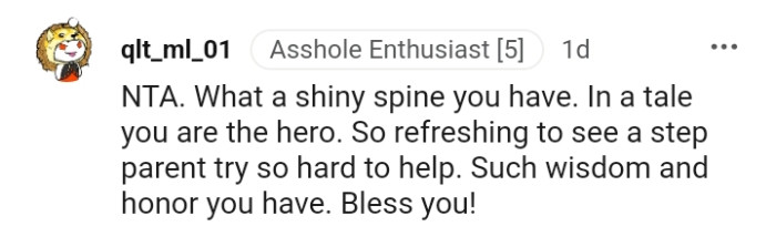 So refreshing to see a stepparent try so hard