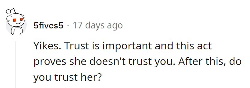 It's like trusting a cat with a canary... a bit risky on his end, isn't it?