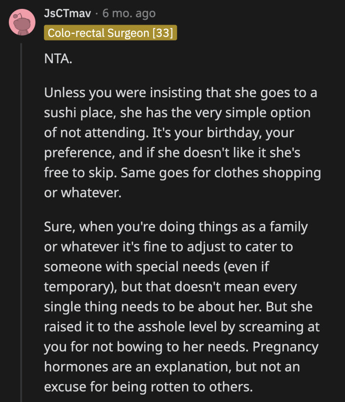 An invite is a request, not a summons. SIL doesn't have to be present at OP's birthday party.