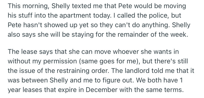 OP Informed the Police, as She Couldn’t Fathom the Idea of Living with Her Abuser