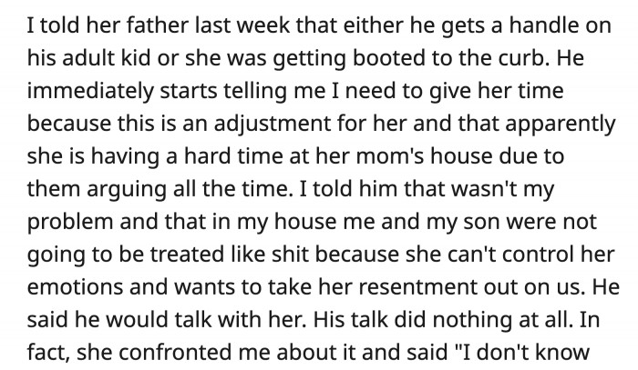 A confrontation, a discussion, and a confrontation: