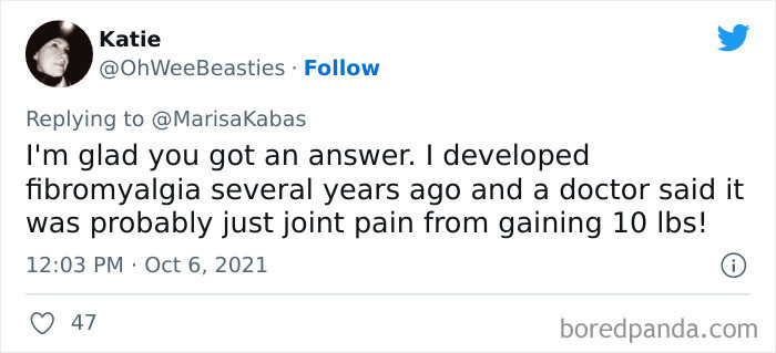 33. Joint pain from gaining weight