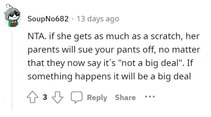 Worst case scenario.