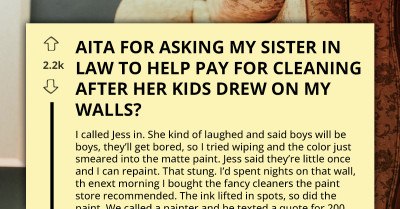 Freshly Painted Wall Ruined At Family Dinner