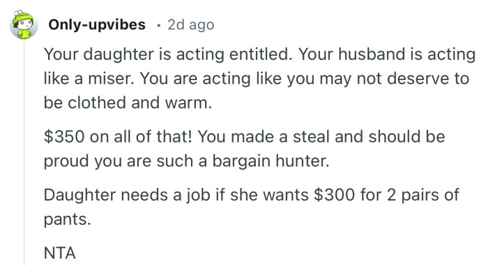 “$350 on all of that! You made a steal and should be proud you are such a bargain hunter.”