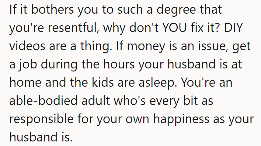 Resentment's a heavy burden, but so are power tools. Time for a little DIY therapy!