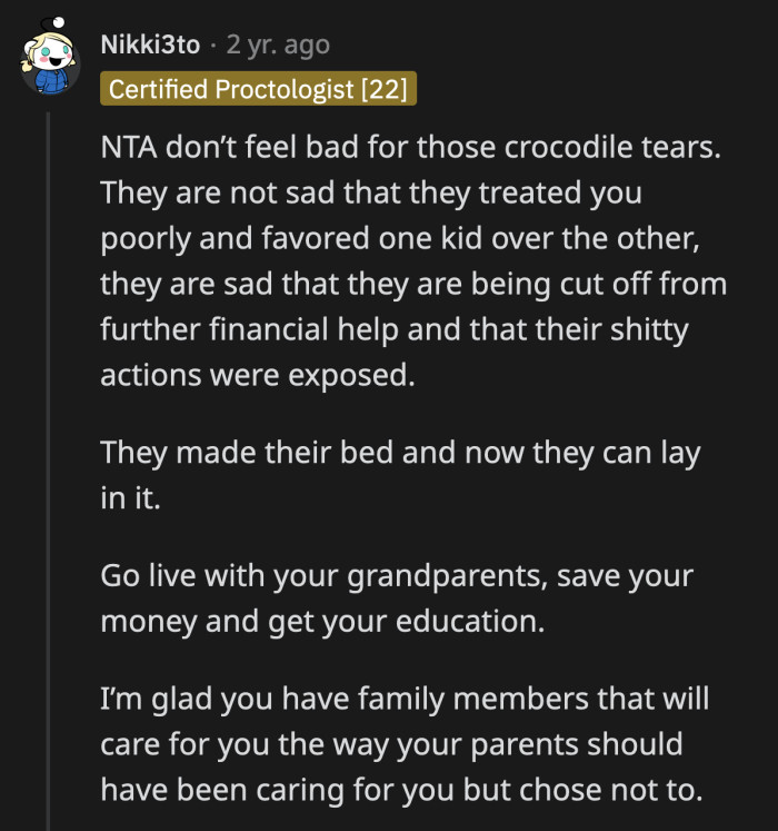 They are crying because they are about to lose the financial crutch that has been propping them up all these years.