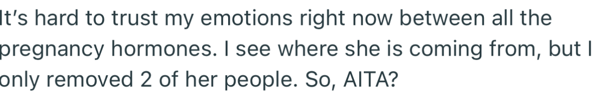 OP Is Eager to Know If She’s the AH for How She Handled the Situation