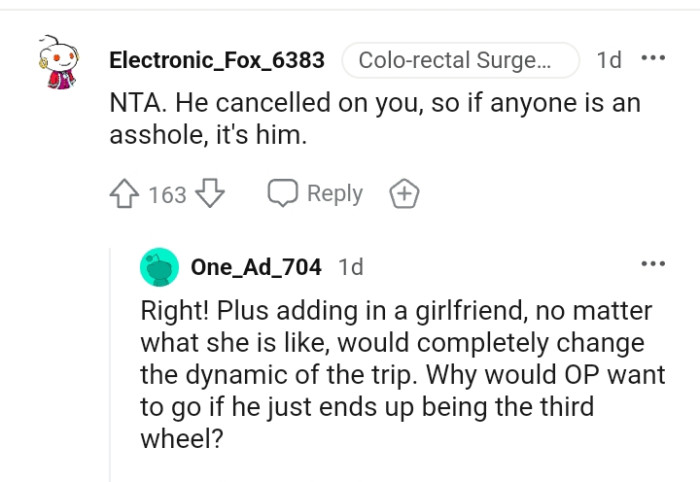 We've gathered some of the most upvoted comments from other Redditors for you to read through below