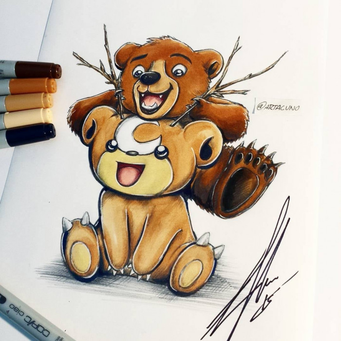 14. Brother Bear and Teddiursa