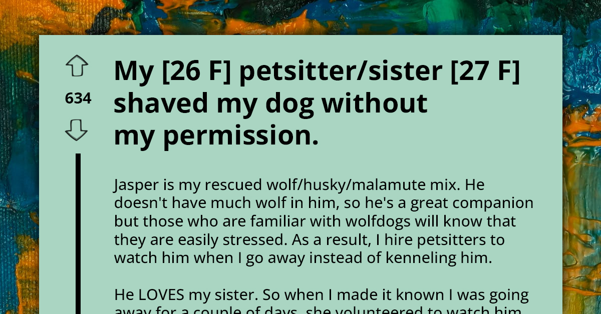 Pet Parent Leaves Wolf-Dog in Her Sister’s Care Only to Return Home to Find It Shaved Beyond Recognition