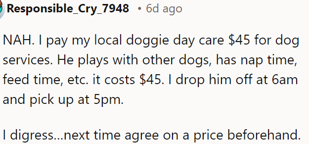 Agree on a price beforehand next time.