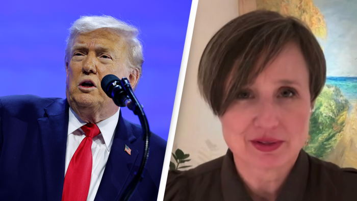 Danish lawmaker speaking at parliament, rejecting claims about Trump Greenland deal