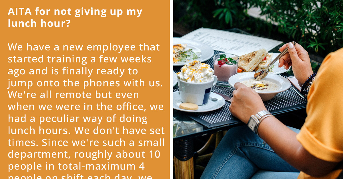 Redditor With Diabetes Doesn't Want To Give Up Her Lunch Hour To Mother Of 4 Kids