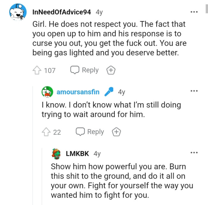 The OP is being gaslighted.