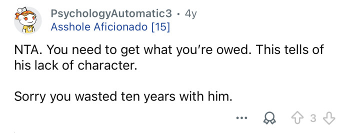 You need to get what you’re owed.