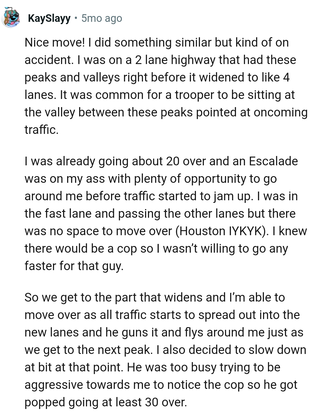 These Peaks Pointed at Oncoming Traffic