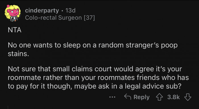 No one would accept sleeping on a mattress in that condition.