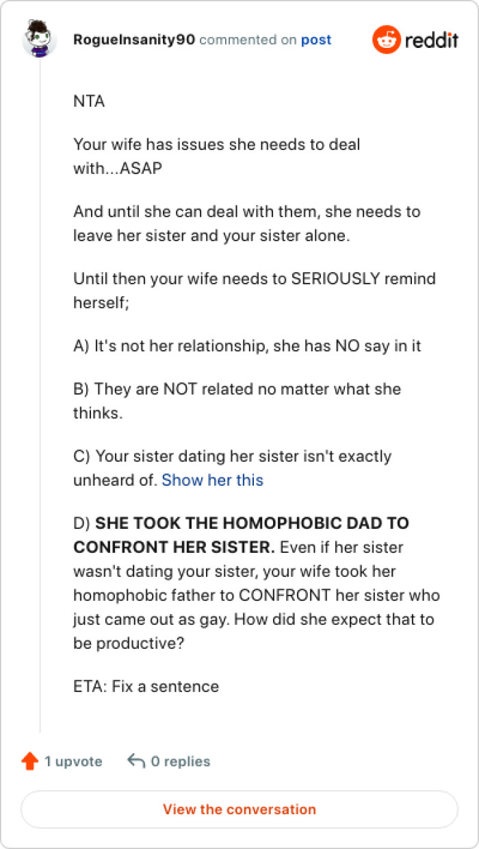 She needs to leave her sister and OP's sister alone