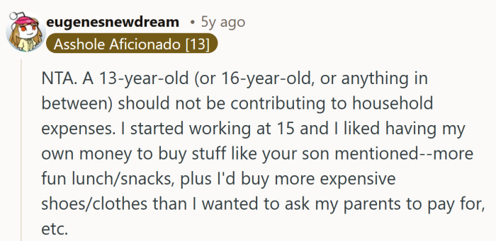 Ah, the thrill of buying small luxuries without being drafted into household bills.