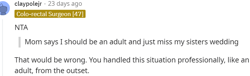 4. You handled the situation professionally