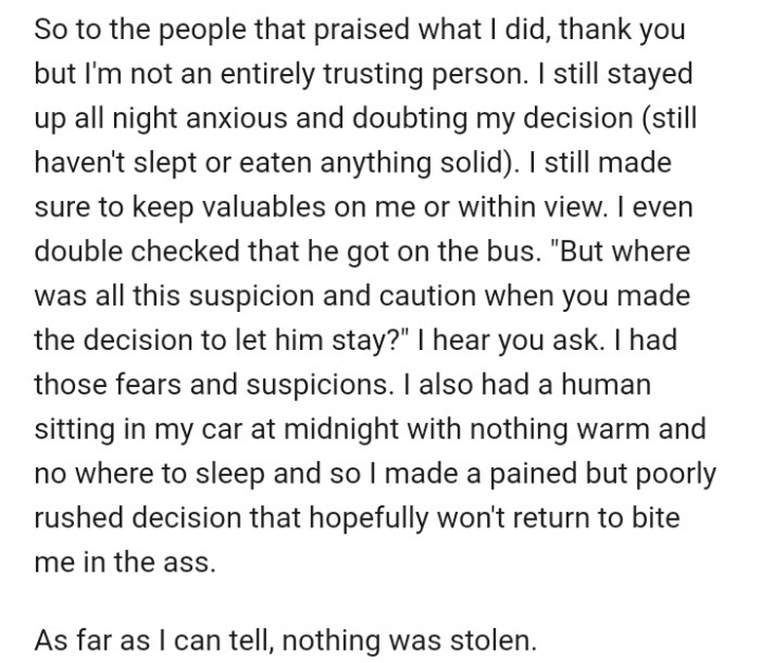 As far as the author can tell, he made a good decision