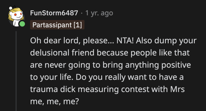 Excuse you, she is now Miss Me, Me, Me